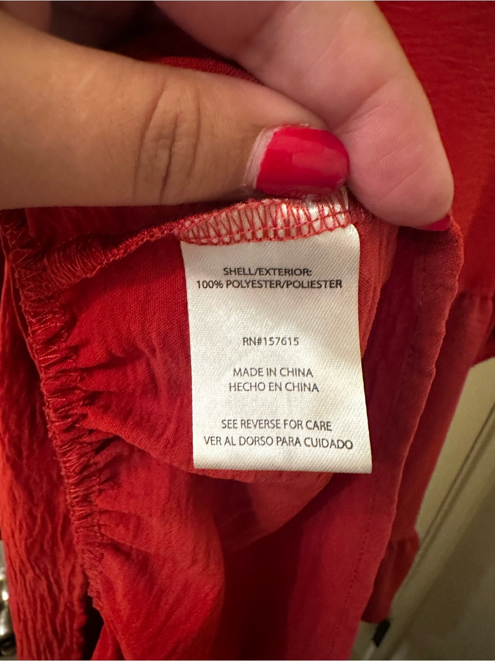 Tahari Raspberry Red Textured Button-Front Dress - Picture 4 of 4